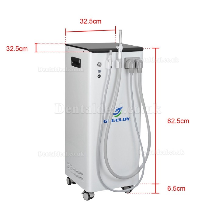 Greeloy 400L/min Portable Moible Dental Suction Unit Vacuum Pump with Strong Suction GSM-400